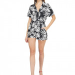 Black Tropic Dream Women's Playsuit