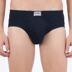 Men Pack Of 3 Blue Solid Basic Briefs