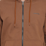 Men Brown Solid Cotton Tracksuit